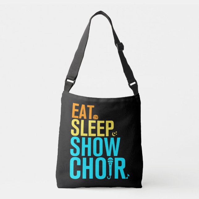 Sleep Sleep Show Chor essen Tragetaschen Mit Langen Trägern (Vorderseite)