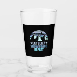 Sleep Snowboard essen Wiederholung Glas