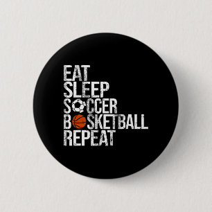 Sleep Soccer Basketball Wiederholung Spaß Ball ess Button