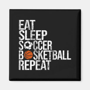 Sleep Soccer Basketball Wiederholung Spaß Ball ess Magnet