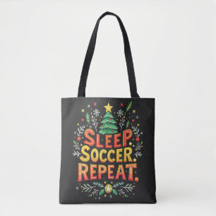 Sleep Soccer Wiederholung Weihnachtsbaum Fußball L Tasche