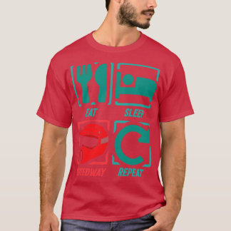 Sleep Speedway wiederholen Schnellstart T-Shirt