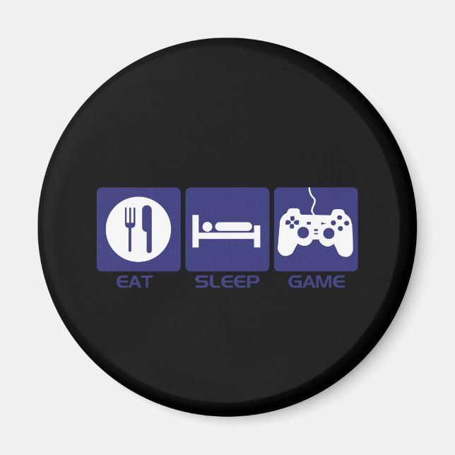 Sleep-Spiel essen Magnet (Vorne)