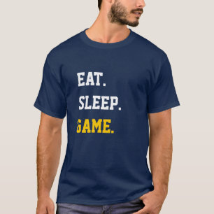 Sleep-Spiel essen T-Shirt