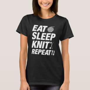 Sleep-Strick essen Wiederholung T-Shirt