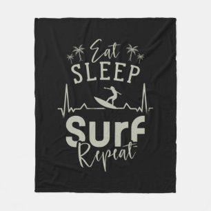 Sleep Surf wiederholen Fleecedecke