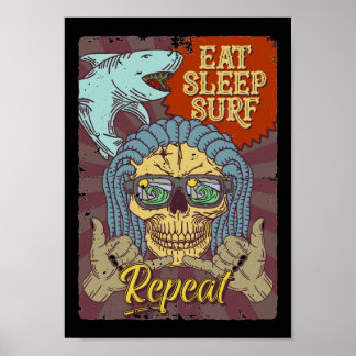 Sleep Surf wiederholen Poster