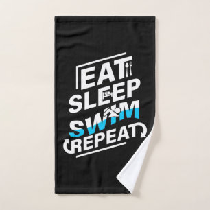 Sleep Swim essen Handtuch