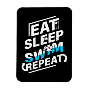 Sleep Swim essen Magnet