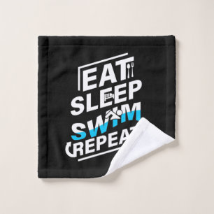 Sleep Swim essen Waschlappen