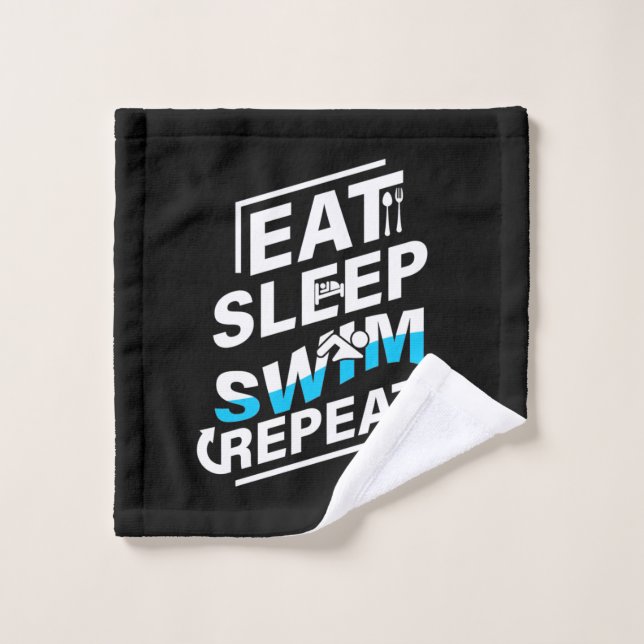 Sleep Swim essen Waschlappen (Waschlappen)