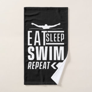 Sleep Swim wiederholen Handtuch