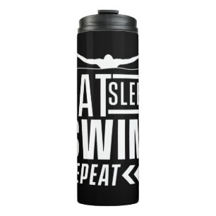 Sleep Swim wiederholen Thermosbecher