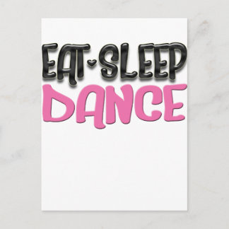 Sleep Tanz Postkarte