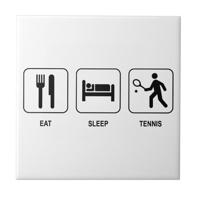 Sleep Tennis essen Fliese (Vorderseite)