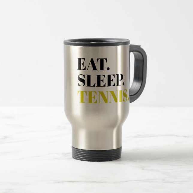 Sleep Tennis essen Reisebecher (VorderseiteRechts)