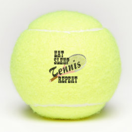 Sleep Tennis essen Wiederholung Tennisbälle