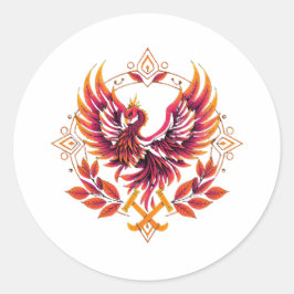 SLEEP TOKEN Phoenix Emblem Runder Aufkleber