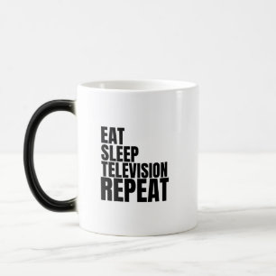Sleep-TV-Wiederholung Verwandlungstasse