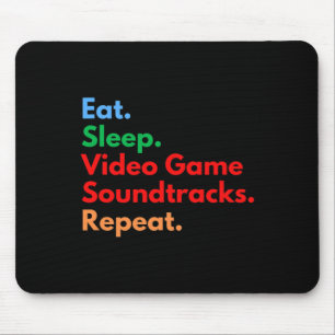 Sleep Video Game Soundtracks für Gaming wiederhole Mousepad