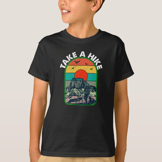 Sleep-Wanderung essen Wiederholen lustig T-Shirt (Vorderseite)