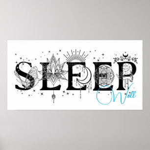 Sleep well spirituelle wall Art Collection Poster