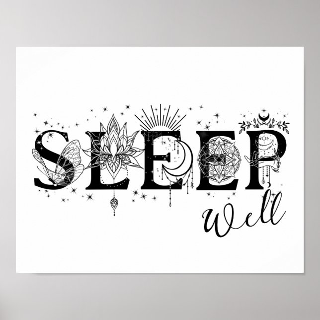 Sleep well spirituelle wall Art Collection Poster (Vorne)