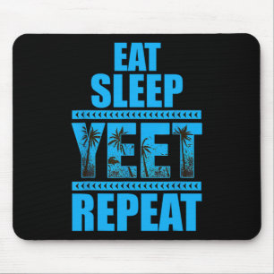 Sleep Yeet Wiederholung Vintag essen Mousepad