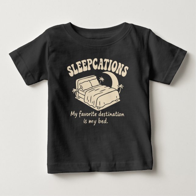 Sleepcations Baby T-shirt (Vorderseite)