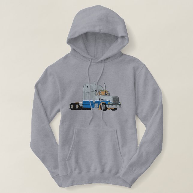 Sleeper Cab Semi Bestickter Hoodie (Design vorne)