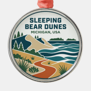 Sleeping Bear Dunes National Lakeshore USA Ornament Aus Metall