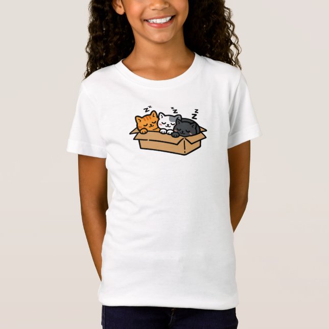 Sleeping Cats in a Box T-Shirt (Vorderseite)