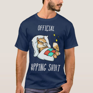 Sleeping Chipmunk Pajamas Sleepyhead T-Shirt