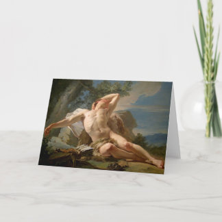 Sleeping Endymion Fine Art Greetings Card Karte