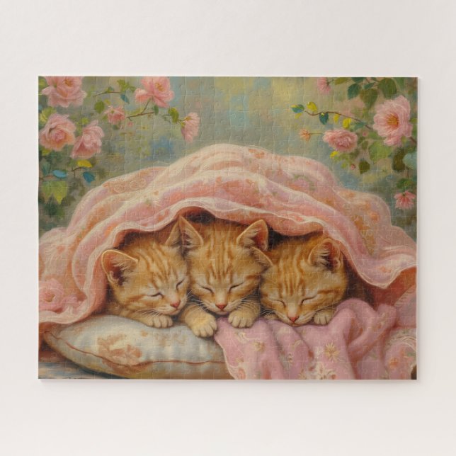 Sleeping Ginger Kittens (Horizontal)