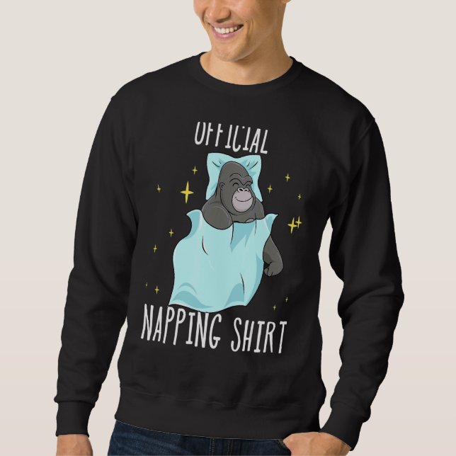 Sleeping Gorilla Pajamas Sleepyhead Sweatshirt (Vorderseite)