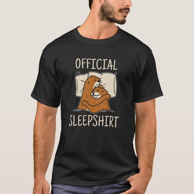 Sleeping Otter perfect for otter sleep T-Shirt (Vorderseite)
