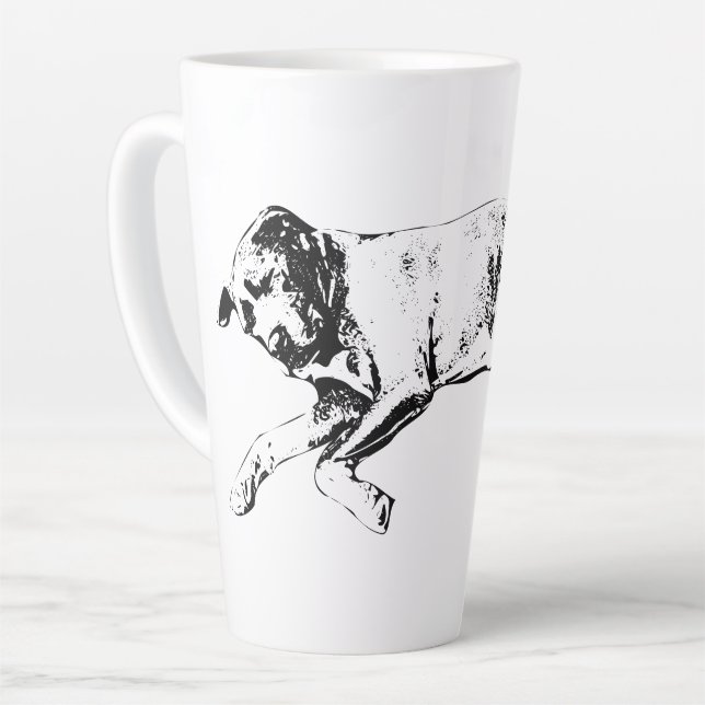 Sleeping Pit Mix, Cozy Christmas Milchtasse (Linke Ecke)