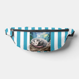 Sleeping possum fanny pack