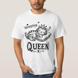 Sleeping Queen– Katzen Schlaf T-Shirt