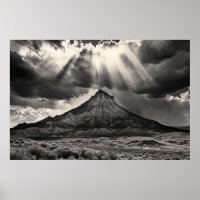 Sleeping Ute Mountain Schwarz-Weiß-Fotografie