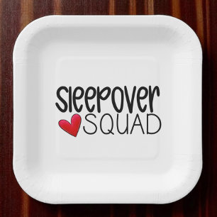 Sleepover Squad Herz-Party Pappteller