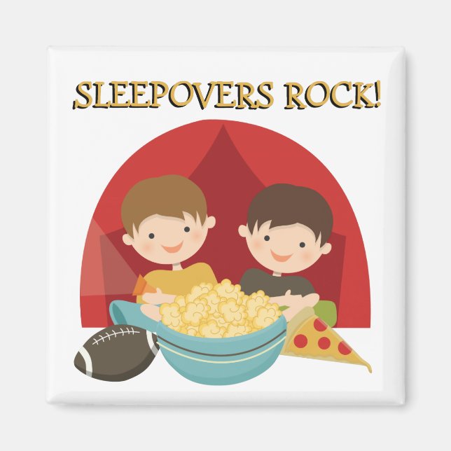 Sleepovers Rock Magnet (Vorne)