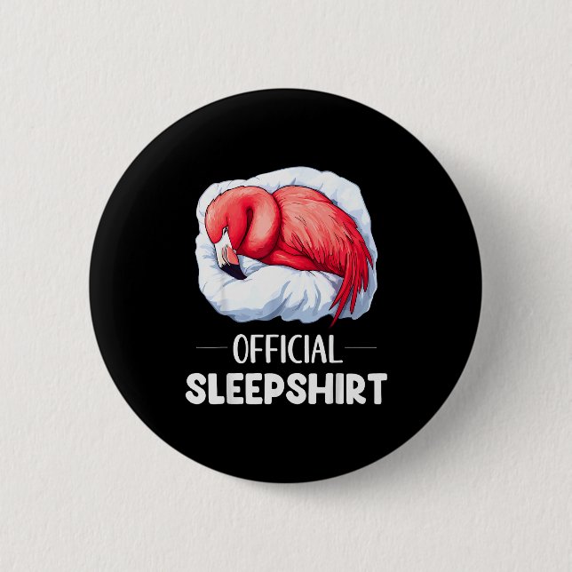 Sleepshirt Sleeng Flamingo Animal Lovers Pajama  Button (Vorderseite)