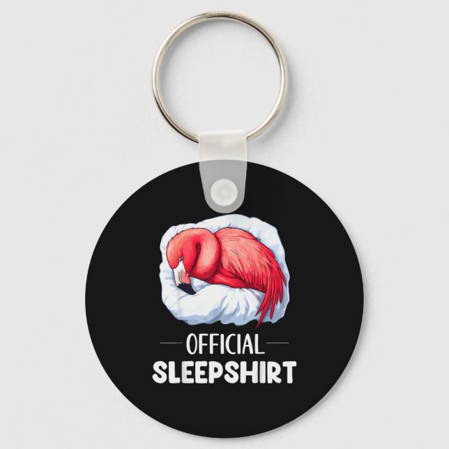 Sleepshirt Sleeng Flamingo Animal Lovers Pajama  Schlüsselanhänger (Vorderseite)