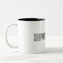 Sleepwalkermädchen-Morgen-Tasse Zweifarbige Tasse