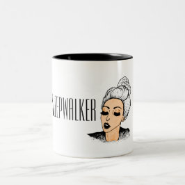 Sleepwalkermädchen-Morgen-Tasse Zweifarbige Tasse
