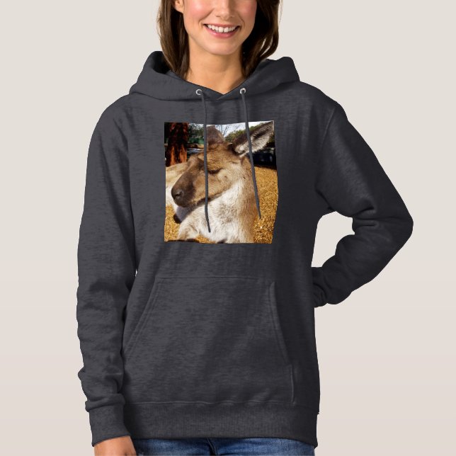 Sleepy Australian Kangaroo, Hoodie (Vorderseite)