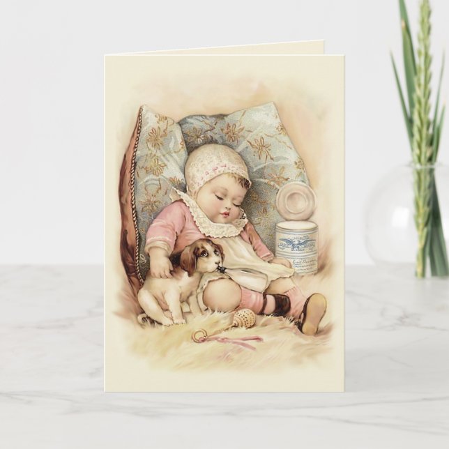 Sleepy Baby Karte (Vorderseite)