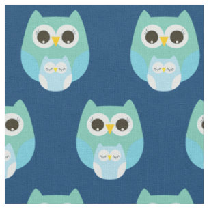 Sleepy Baby Owls Niedliches Kinderzimmer Dekoratio Stoff